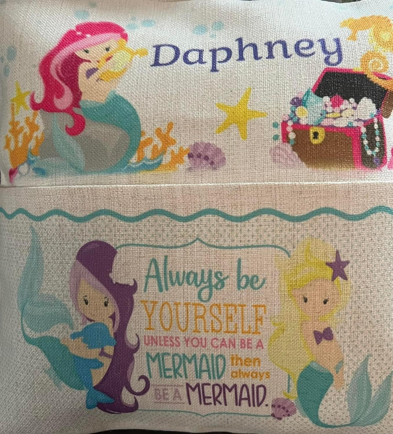 Book Pillow-Mermaid