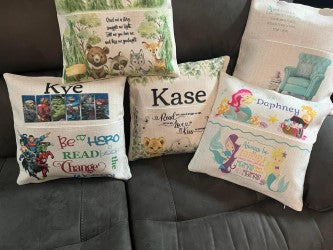 Personalized book pillows