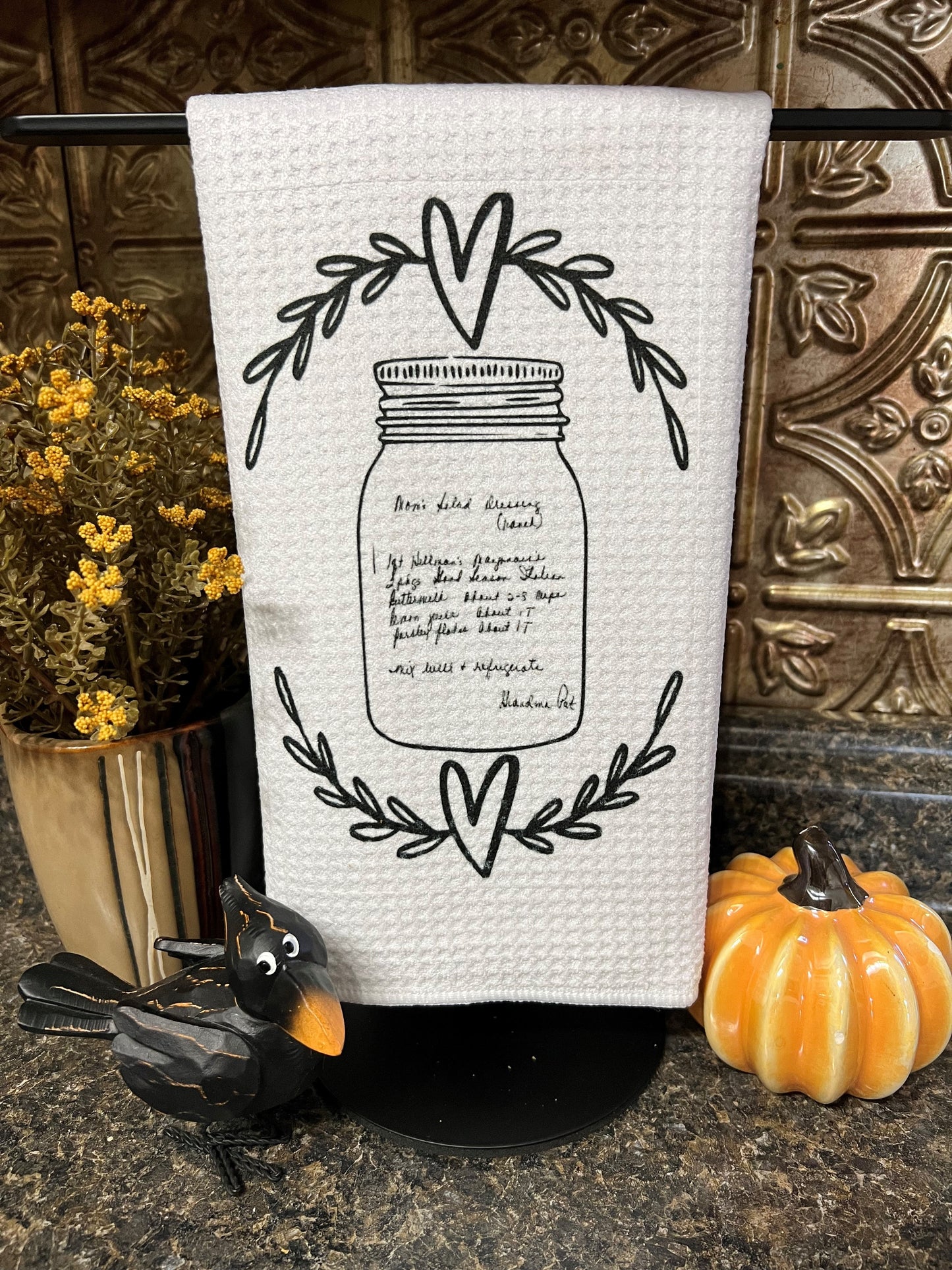 Recipe hand towel